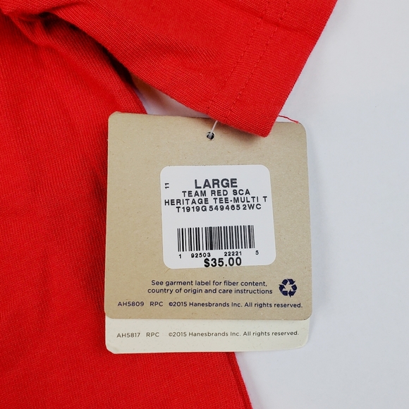 Champion Classic Heritage Team Red Short T Shirt - Picture 3 of 5